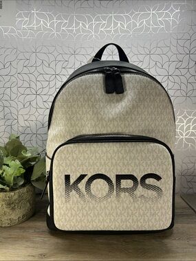 Michael Kors Black full Quilted-Interior Backpack